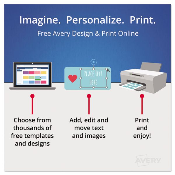 Durable Permanent Multi-Surface Id Labels, Inkjet/laser Printers, 0.75 X 1.75, White, 12/sheet, 10 Sheets/pack - Image 5