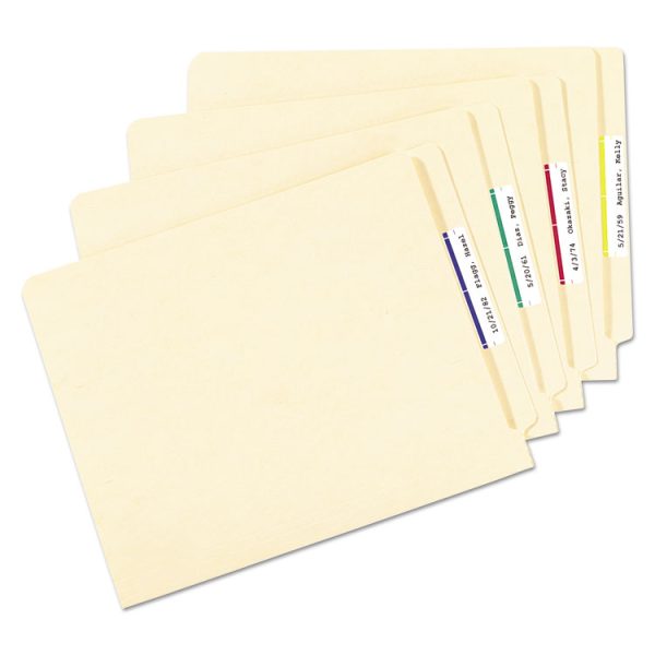 Removable File Folder Labels With Sure Feed Technology, 0.66 X 3.44, White, 30/sheet, 25 Sheets/pack - Image 3