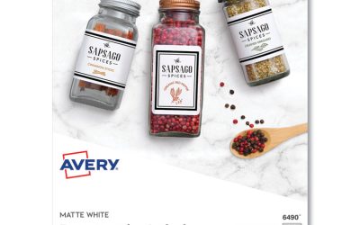 Laser/inkjet 3.5″ Diskette Labels, White, 375/pack