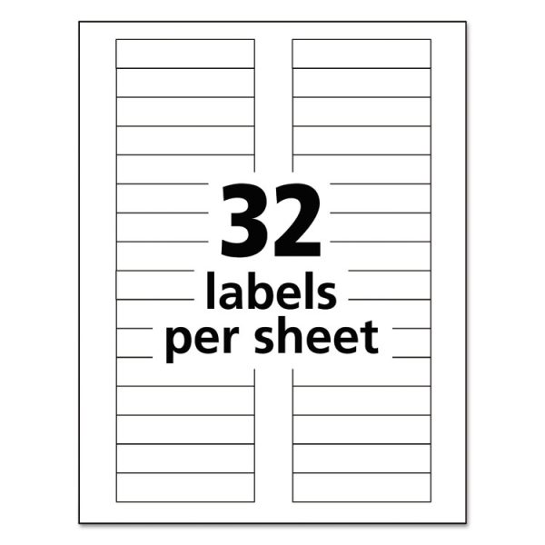 Durable Permanent Id Labels With Trueblock Technology, Laser Printers, 0.63 X 3, White, 32/sheet, 50 Sheets/pack - Image 6