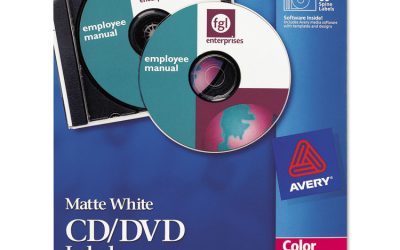 Laser Cd Labels, Matte White, 30/pack