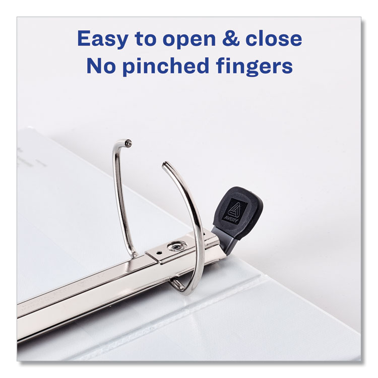 Framed View Heavy-Duty Binders, 3 Rings, 3" Capacity, 11 X 8.5, Black - Image 4