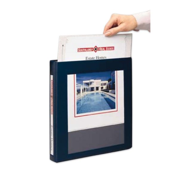 Framed View Heavy-Duty Binders, 3 Rings, 3" Capacity, 11 X 8.5, Navy Blue - Image 3