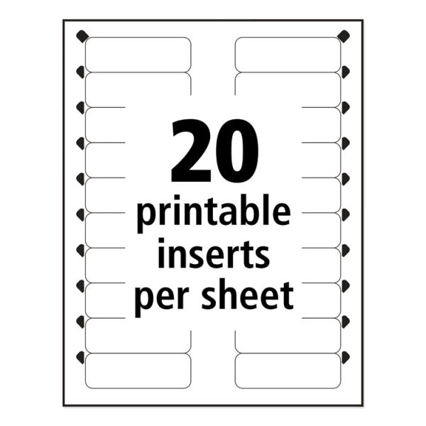 The Mighty Badge Name Badge Holder Kit, Horizontal, 3 X 1, Inkjet, Gold, 10 Holders/ 80 Inserts - Image 5