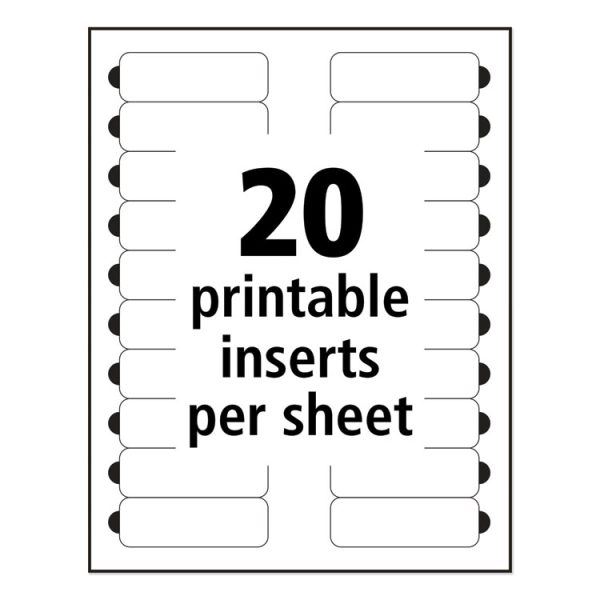 The Mighty Badge Name Badge Inserts, 1 X 3, Clear, Laser, 20/sheet, 5 Sheets/pack - Image 3