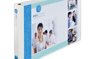 Heavy-Duty View Binders, 3 Rings, 1″ Capacity, 11 X 17, White