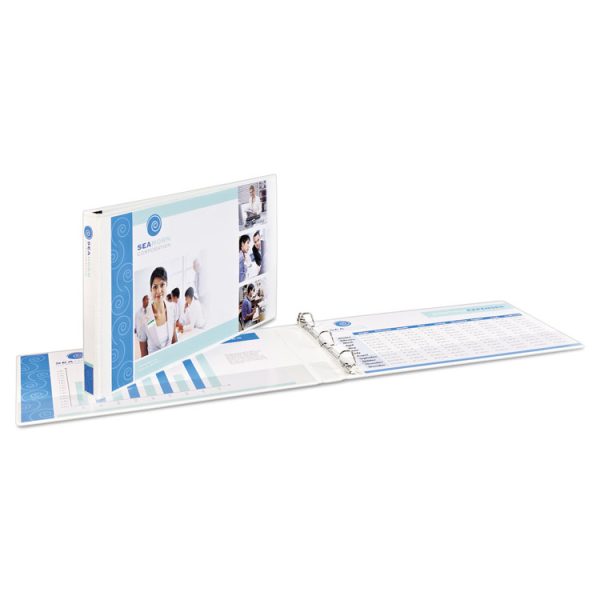 Heavy-Duty View Binders, 3 Rings, 2" Capacity, 11 X 17, White - Image 5