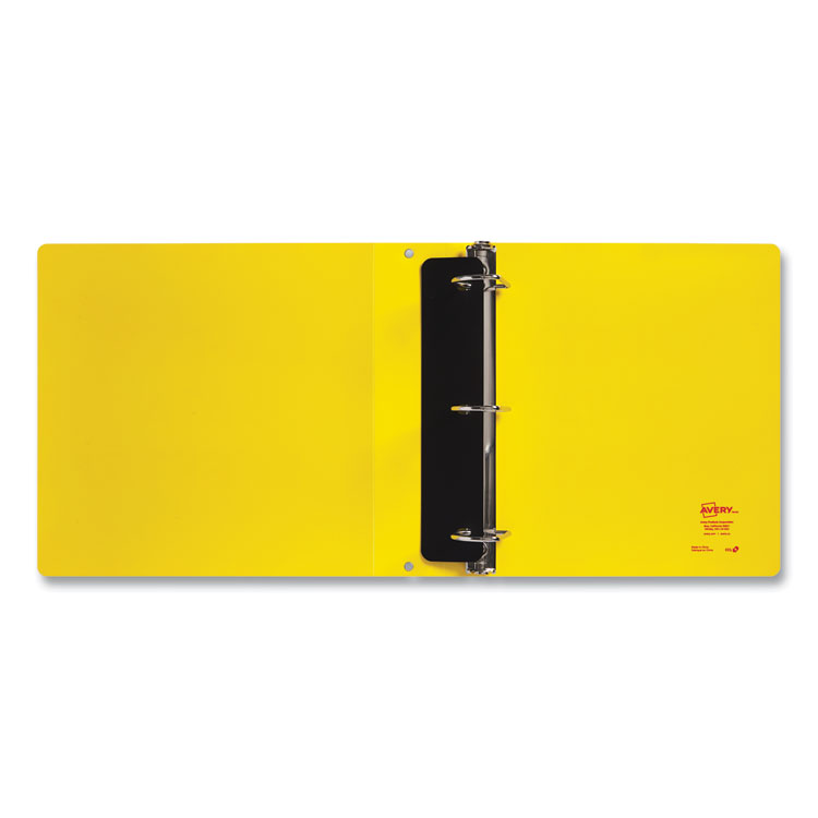 UltraDuty Safety Data Sheet Binders with Chain, 3 Rings, 2" Capacity, 11 x 8.5, Yellow/Red - Image 3
