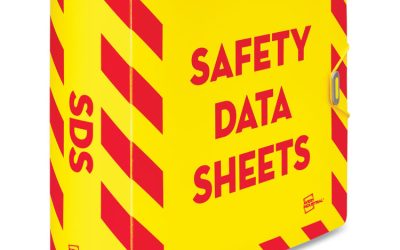 UltraDuty Safety Data Sheet Binders with Chain, 3 Rings, 3″ Capacity, 11 x 8.5, Yellow/Red