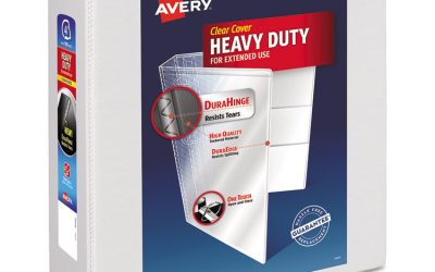 Heavy-Duty View Binder With Durahinge And Locking One Touch Ezd Rings, 3 Rings, 4″ Capacity, 11 X 8.5, White
