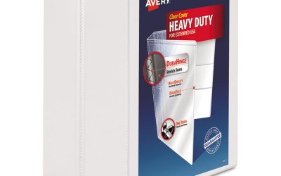 Heavy-Duty View Binder With Durahinge And Locking One Touch Ezd Rings, 3 Rings, 5″ Capacity, 11 X 8.5, White