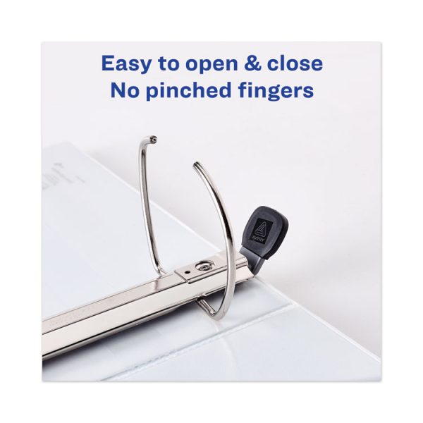 Heavy-Duty View Binder With Durahinge And Locking One Touch Ezd Rings, 3 Rings, 5" Capacity, 11 X 8.5, White - Image 5