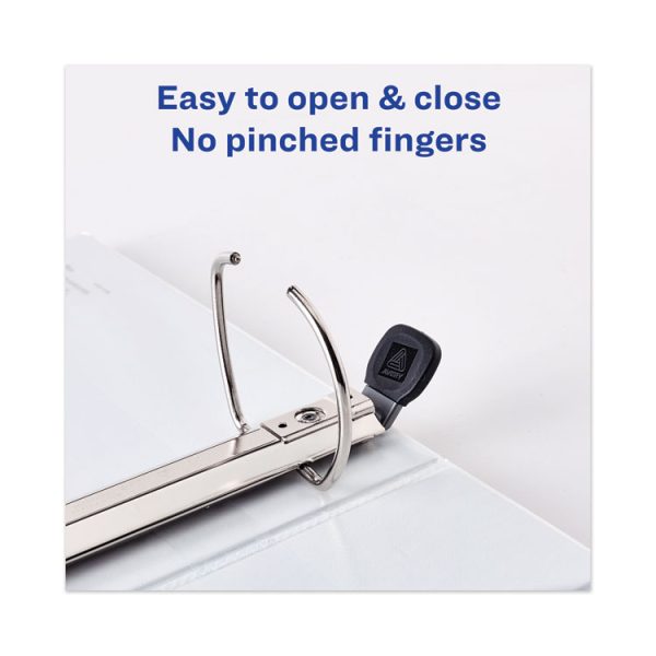 Heavy-Duty View Binder With Durahinge And Locking One Touch Ezd Rings, 3 Rings, 3" Capacity, 11 X 8.5, White - Image 5