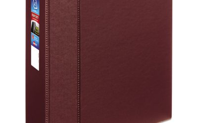 Heavy-Duty Non-View Binder With Durahinge And Locking One Touch Ezd Rings, 3 Rings, 4″ Capacity, 11 X 8.5, Maroon