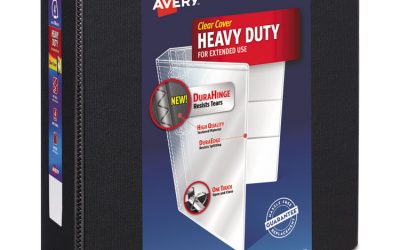 Heavy-Duty View Binder With Durahinge And Locking One Touch Ezd Rings, 3 Rings, 4″ Capacity, 11 X 8.5, Black