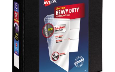 Heavy-Duty View Binder With Durahinge And Locking One Touch Ezd Rings, 3 Rings, 3″ Capacity, 11 X 8.5, Black
