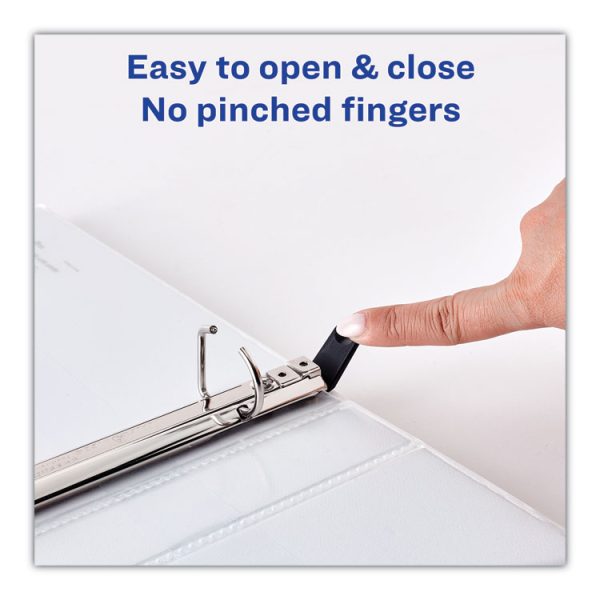 Heavy-Duty Non Stick View Binder With Durahinge And Slant Rings, 3 Rings, 3" Capacity, 11 X 8.5, White, 2/pack - Image 5
