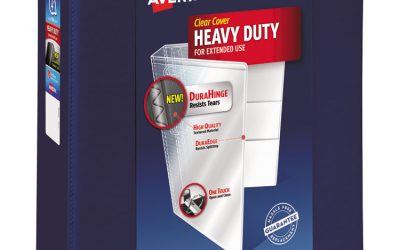 Heavy-Duty View Binder With Durahinge And Locking One Touch Ezd Rings, 3 Rings, 4″ Capacity, 11 X 8.5, Navy Blue