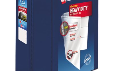 Heavy-Duty View Binder With Durahinge And Locking One Touch Ezd Rings, 3 Rings, 5″ Capacity, 11 X 8.5, Navy Blue