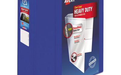 Heavy-Duty View Binder With Durahinge And Locking One Touch Ezd Rings, 3 Rings, 5″ Capacity, 11 X 8.5, Pacific Blue