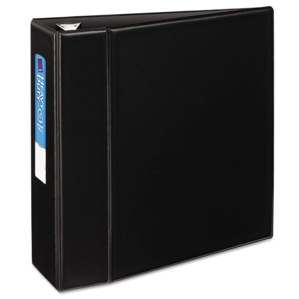 Heavy-Duty Non-View Binder With Durahinge And Locking One Touch Ezd Rings, 3 Rings, 4" Capacity, 11 X 8.5, Black - Image 7