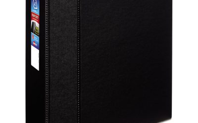 Heavy-Duty Non-View Binder With Durahinge And Locking One Touch Ezd Rings, 3 Rings, 4″ Capacity, 11 X 8.5, Black