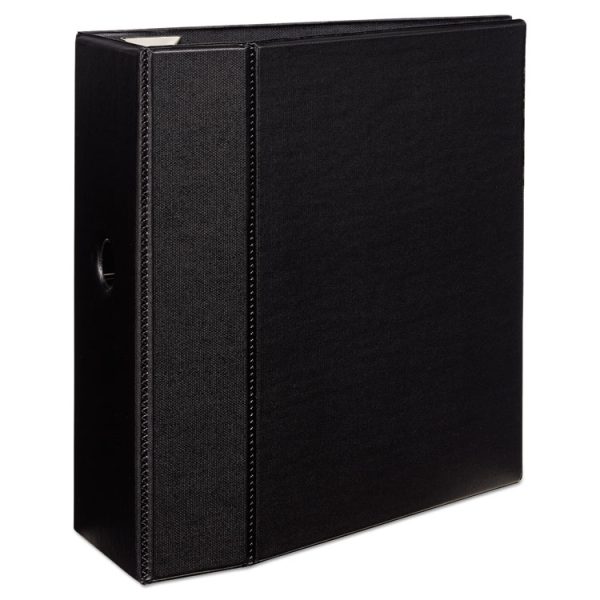 Heavy-Duty Non-View Binder With Durahinge, Locking One Touch Ezd Rings And Thumb Notch, 3 Rings, 5" Capacity, 11 X 8.5, Black - Image 3