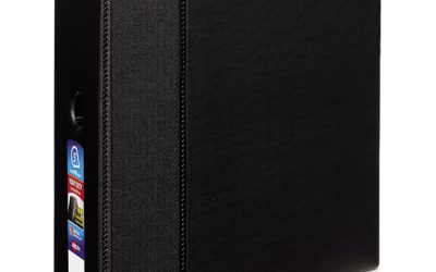 Heavy-Duty Non-View Binder With Durahinge, Locking One Touch Ezd Rings And Thumb Notch, 3 Rings, 5″ Capacity, 11 X 8.5, Black