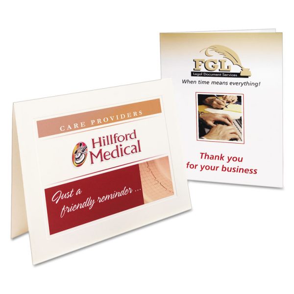 Note Cards With Matching Envelopes, Inkjet, 85 Lb, 4.25 X 5.5, Matte White, 60 Cards, 2 Cards/sheet, 30 Sheets/pack - Image 2