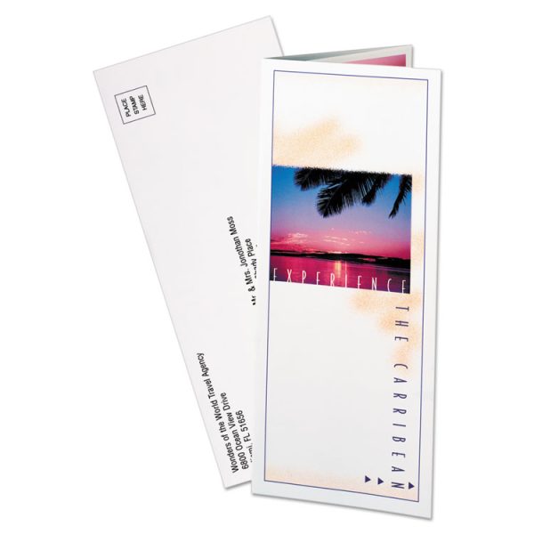 Tri-Fold Brochures, 92 Bright, 85 lb Text Weight, 8.5 x 11, Matte White, 100/Pack - Image 4