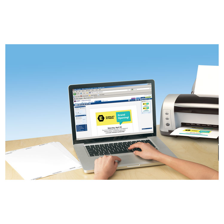 Printable Postcards, Inkjet, 85 Lb, 4 X 6, Matte White, 100 Cards, 2 Cards/sheet, 50 Sheets/box - Image 4