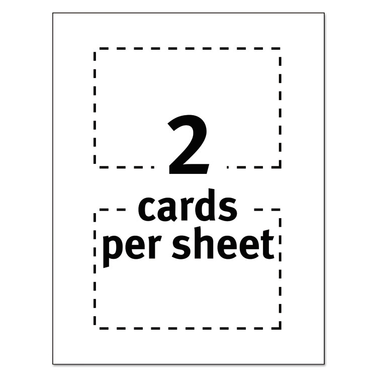 Printable Postcards, Inkjet, 85 Lb, 4 X 6, Matte White, 100 Cards, 2 Cards/sheet, 50 Sheets/box - Image 8
