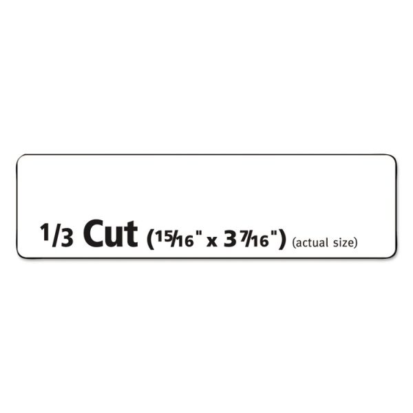 Removable File Folder Labels With Sure Feed Technology, 0.94 X 3.44, White, 18/sheet, 25 Sheets/pack - Image 3