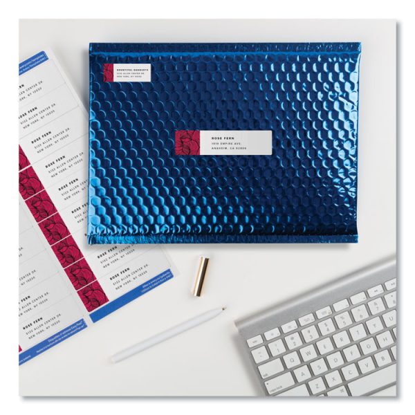 Easy Peel White Address Labels W/ Sure Feed Technology, Inkjet Printers, 1 X 4, White, 20/sheet, 100 Sheets/box - Image 4
