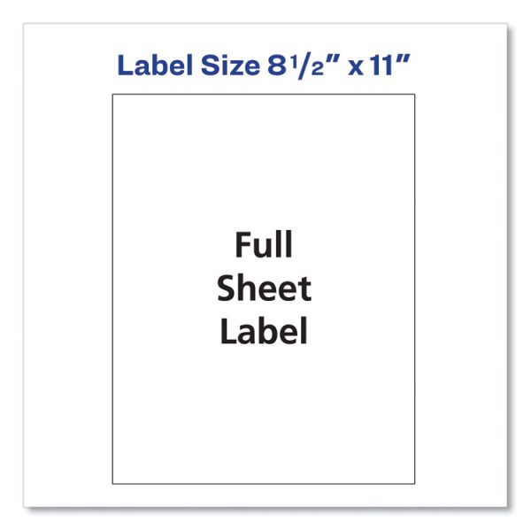 Shipping Labels With Trueblock Technology, Inkjet Printers, 8.5 X 11, White, 100/box - Image 3