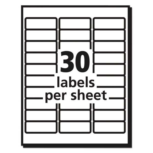 Matte Clear Easy Peel Mailing Labels W/ Sure Feed Technology, Inkjet Printers, 1 X 2.63, Clear, 30/sheet, 25 Sheets/pack - Image 4