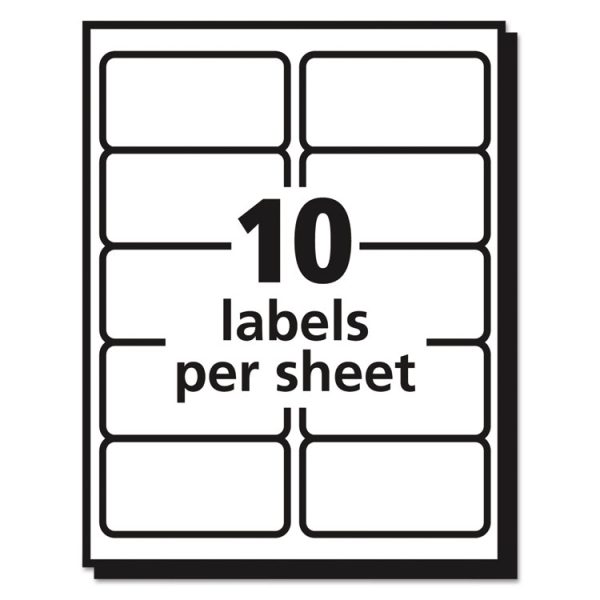 Matte Clear Easy Peel Mailing Labels W/ Sure Feed Technology, Inkjet Printers, 2 X 4, Clear, 10/sheet, 25 Sheets/pack - Image 4