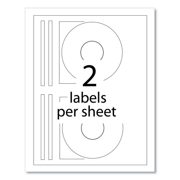 Inkjet Cd Labels, Matte White, 100/pack - Image 4