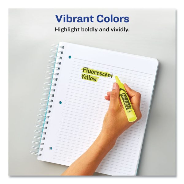 Hi-Liter Desk-Style Highlighter Value Pack, Fluorescent Yellow Ink, Chisel Tip, Yellow/black Barrel, 36/box - Image 4