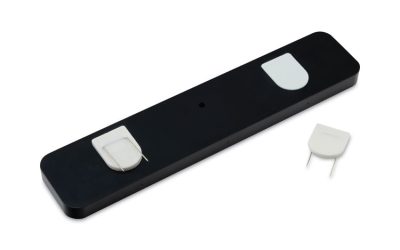 Panel Wall Sign Name Holder, Acrylic, 9 X 2, 6/pack, Clear