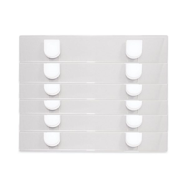 Panel Wall Sign Name Holder, Acrylic, 9 X 2, 6/pack, Clear - Image 5