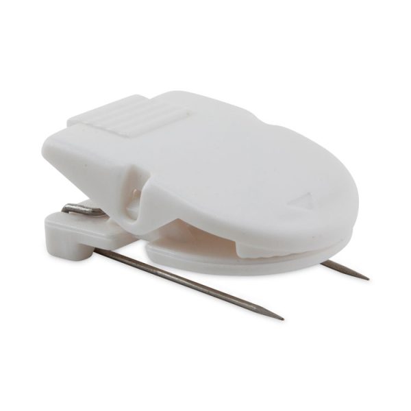 Wall Clips for Fabric Panels, 40 Sheet Capacity, White, 50/Box - Image 2