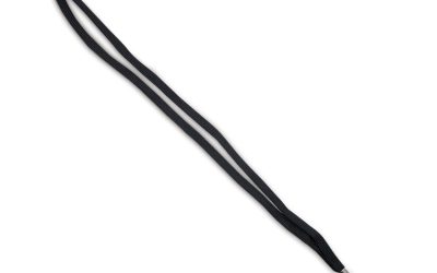 Deluxe Safety Lanyards, Metal Clip Fastener, 36″ Long, Black, 24/Box