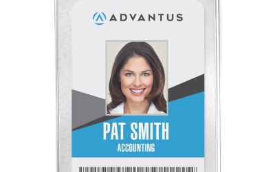 Security ID Badge Holders, Vertical, Pre-Punched for Chain/Clip, Clear, 2.63″ x 4.38″ Holder, 2.38″ x 3.75″ Insert, 50/Box