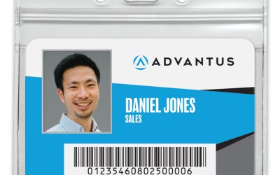 Resealable ID Badge Holders, Horizontal Orientation, Transparent Frost 4.13″ x 3.75″ Holder, 4″ x 2.81″ Insert, 50/Pack