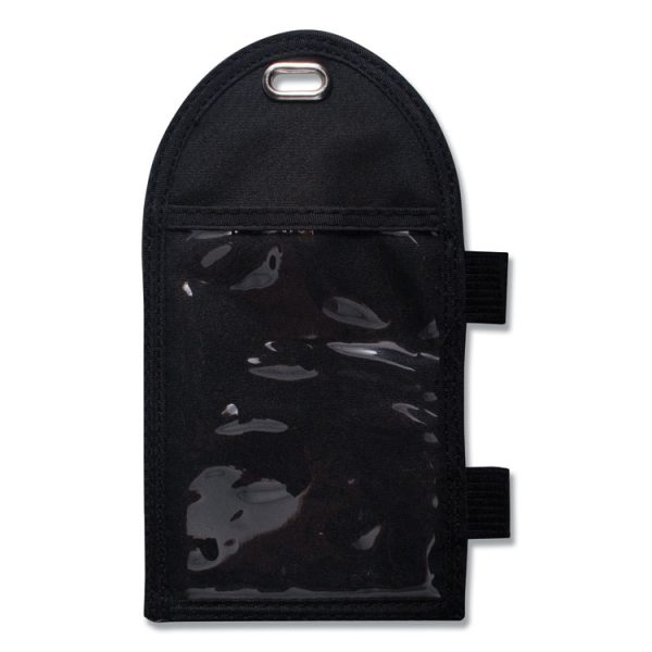 Badge Holder with Pen Loop, Vertical, Black 3.25" x 6" Holder, 2.75" x 3.5" Insert, 12/Box - Image 2