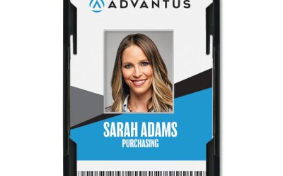 Secure-Two Card RFID Blocking Badge, Horizontal/Vertical, Black 3.68″ x 2.38″ Holder, 3.38″ x 2.13″ Insert, 20/Pack