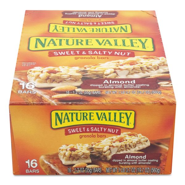 Granola Bars, Sweet And Salty Nut Almond Cereal, 1.2 Oz Bar, 16/box - Image 4