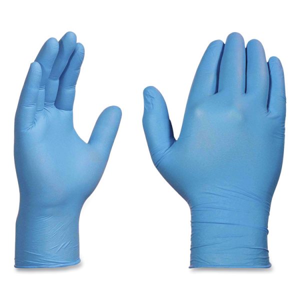 Nitrile Exam Gloves, Powder-Free, 3 mil, Small, Light Blue, 100/Box, 10 Boxes/Carton - Image 2