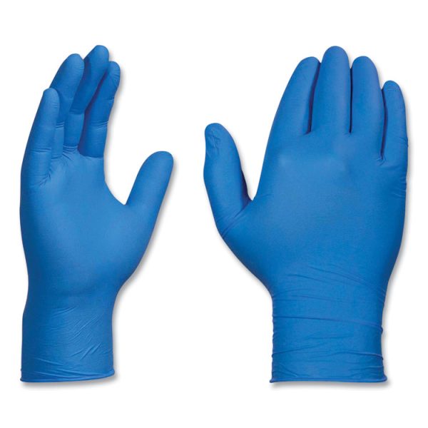 Industrial Nitrile Gloves, Powder-Free, 3 mil, Medium, Blue, 100/Box, 10 Boxes/Carton - Image 2